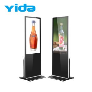 China Free Stand Indoor Portable LCD Poster Screen LCD Digital Sigange with Wheel Base wholesale