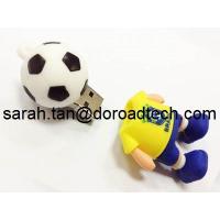 China High Quality Promotion Gift Football Boy USB Flash Disk/Customized PVC USB Pen Drive on sale