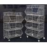 Movable Wire Mesh Stacking Baskets With Adjustable Layer L1200 *D670 *H1800mm