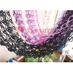 China Metallic Sequin Tinsel Window Blinds Decorative Aluminum Chain Link Curtain supplier