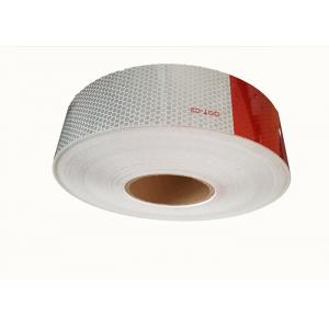 China 0.05*45.72m Dot C2 Reflective Tape White and Red For Trucks supplier