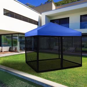 China Mosquito Net with Zipper for 10' x 10' Patio Gazebo Canopy Tent, Zippered Mesh Sidewalls Screen Walls for Outdoor supplier