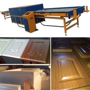China MDF laminate cabinet door PVC film vacuum membrane press machine supplier