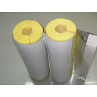China Glass Wool Aluminum Foil Faced Pipe Insulation Thermal Conductivity 80 kg/m3 on sale