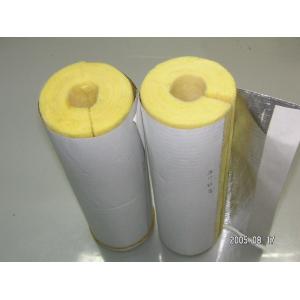China Le papier d'aluminium de laine de verre a fait face à la conduction thermique d'isolation de tuyau 80 kg/m3 wholesale