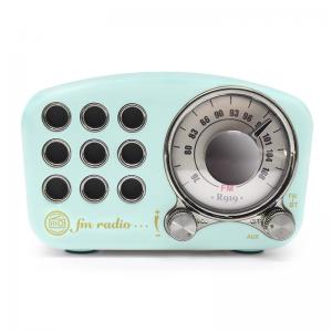 China Wireless Stereo Retro FM Radio Bluetooth Vintage Speaker with Built in Mic USB SC Card supplier