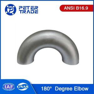 ASME B16.9 Pipe Fitting Elbow Long Radius Elbows 180 Degree Stainless Steel Pipe Elbow A403 WP304 WP304H WP304L