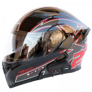 China Bluetooth Motorcycle helmet unisex double lens open face motorcycle helmet for sale 16 color 4 size supplier