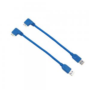 20cm Usb 3.0 A Male To Micro B Cable 90 Degrees Right Angle USB Cable