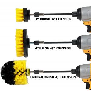 China 4 Pieces Drill Cleaning Brush For Bathroom Floor Or Carpet wholesale