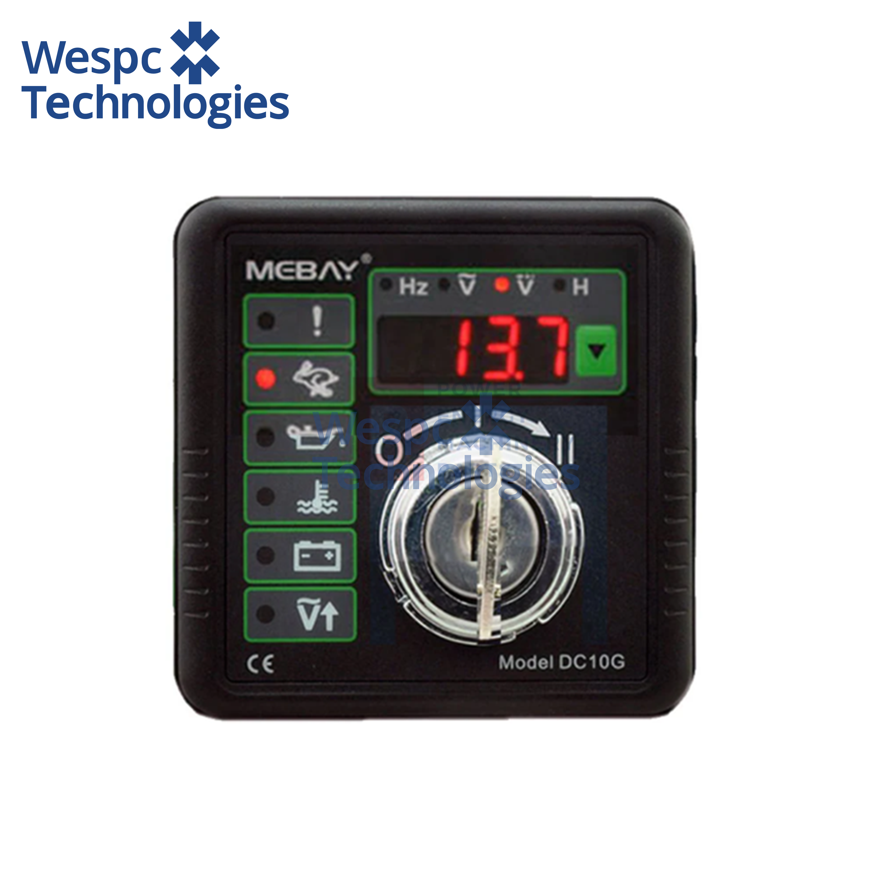 China Contrôleur d'affichage numérique LED WESPEC Original DC10G Manuel multifonction Démarrage/Arrêt Panneau de commande pour pièces de générateurs wholesale