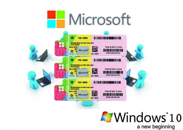 Multi Language Windows 10 Product Key Customizable FQC 64/32bit OS Full Version