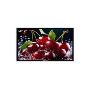 China Pantalla LCD de 50 pulgadas de grado A OEM / ODM 2K / 4K Ultra HD Smart TV - Diseño a prueba de roturas con marco metálico y vidrio templado de 4 mm supplier