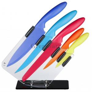 5 Piece Multi Colored Kitchen Knife Set