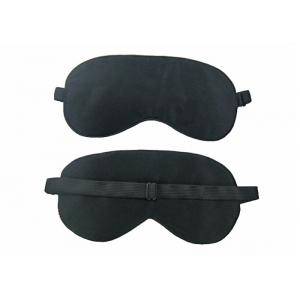 Portable Silk Sleeping Eye Shades For Break , Black Color sleeping eye patch