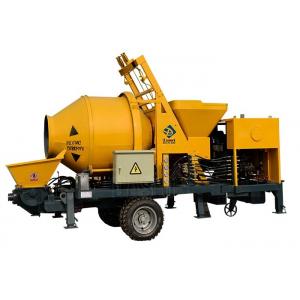 Remote Control Diesel Concrete Pump Mobile , Truck Mounted Cement Mixer Pump