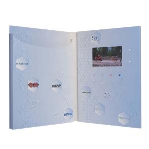 China Gravure printing lCD video business cards For Advertising ODM 512MB Memory wholesale