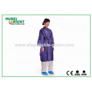 China Custom Polypropylene Disposable Kimono Robe With Long Sleeves supplier