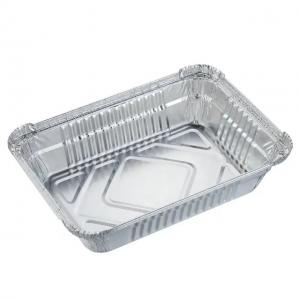 China Pet Food Packing Container Square Disposable Takeout Lunch Box Aluminium Food Container supplier