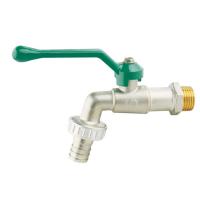 China 1/2'' Brass Wall mounted ball cock valve with steel handle and PTEE Sealing on sale