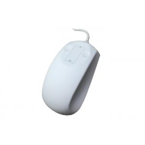 China USB2.0 White Optical Silicone Mouse IP68 EMC With Comfortable Shape supplier