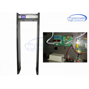 Integrated 8 Hours Battery Door Frame Metal Detector Gate With Security Camera