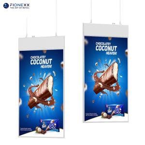China 43 inch ultra slim 13.6mm hanging double sided LCD display with LCD advertising LCD screens wholesale