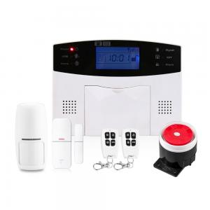 China Wireless & Wired GSM/SMS Home Security Burglar Alarm System Door/Window Detector and PIR Detector supplier