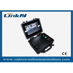 1-Channel Portable COFDM Video Receiver HDMI CVBS AES256 Enryption 2-8MHz Low Delay with Battery