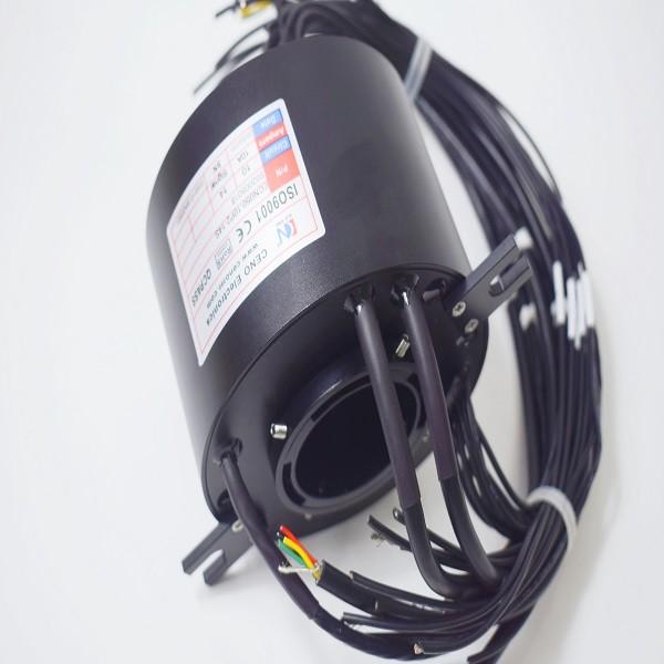 Aluminium Alloy Housing 150rpm 200rpm Through Hole Slip Ring
