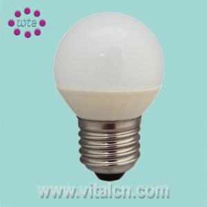 China G45 Ceramic Casing 50 / 60Hz  AC 110 / 220V 3W LED Bulb Lamp For Exhibition Lighting supplier