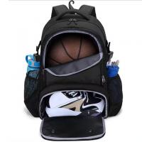 China Custom Waterproof Basketball Bag Sports Backpack With Separate Ball Holder & Shoes Compartment on sale