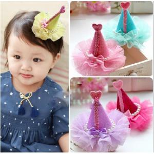 Love candy-colored hat hairpin headdress Korean children jewelry wholesale baby