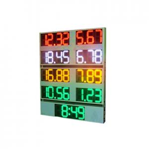 China 10 INCH OUTSIDE DIGITAL GAS PRICE SIGNS ALUMINIUM FRAME supplier