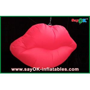 China Iluminación colgante LED roja labios inflables, decoración de iluminación inflables supplier