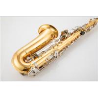 China Professional Golden Brass Eb Key Tenor Saxophone woodwind instrument OA Pay Imitate Classical Straight Pipe Sopranino Sa on sale