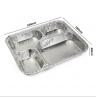 Convenient divided lunch box of aluminum foil tray take-out aluminium food