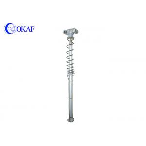 China Vehicle Mounted Telescopic Mast Pole , Portable Telescoping Mast Silver Color supplier