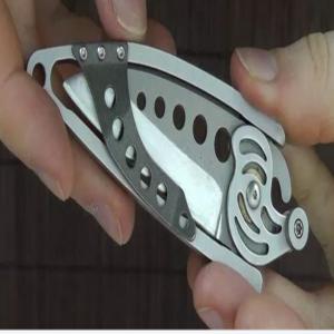 China Personalized Punched Short Tactical Pocket Knife Cutter Hunting Knife Designs supplier