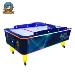 China Lovely Exciting Air Hockey Hockey Game Machine Table With Colorful Light Box supplier