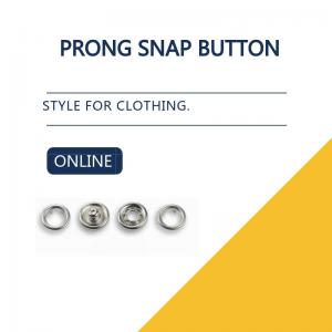 China Dull Silver Bulk Buttons Prong Snap Button For Clothing Decorative Snap Garment Buttons supplier
