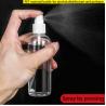 Hot Sale 100ml Plastic PET Spray Bottle Packing 50ml Alcohol 30ml Disinfectant