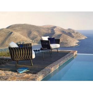 Anti UV Outdoor Rattan Garden Sofa , Luxury Rattan Patio Sofa Furniture