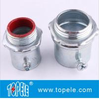 China Steel Material EMT Conduit And Fittings EMT Compression Insulated Connector on sale