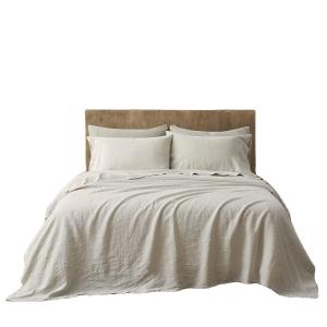 China Queen Size Stone Washed French Linens Bedding Set of 4 100% Pure Flax Linen Europe Style supplier