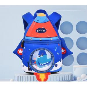 rocket  shape SBR  children backpack  3D Neoprene education bag   soft kindergarten bag  light girl backpack