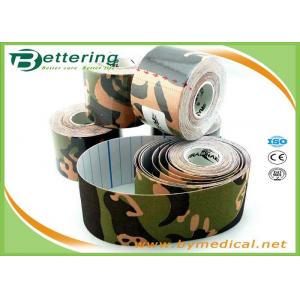 China Kinesio Tape 5cm 5m Camo Tape New Camouflage Cloth Kinesio Taping Muscle Physiotherapy Sports Bandage Protective supplier