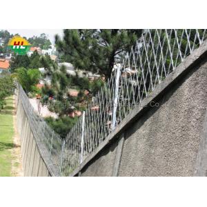 Anti Climbing Concertina Coil Fencing Galvanized Finish For Wall Top Defending