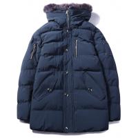 China Men's parka heavy padding jacket  with Removable Faux Fur Trimmed Hood on sale