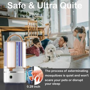 China JZ 3 in 1 USB Rechargeable Night Light and Mosquito Killer Lamp for Camping and Traveling Bug Zapper with 4000mah Big Battery wholesale